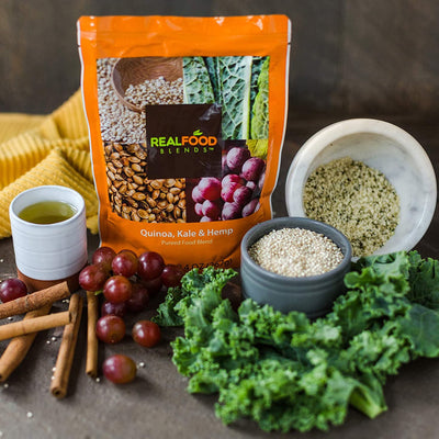 Real Food Blends Pureed Food Blends, Variety Pack, 9.4 oz. Ready-to Use Pouch -Case of 12