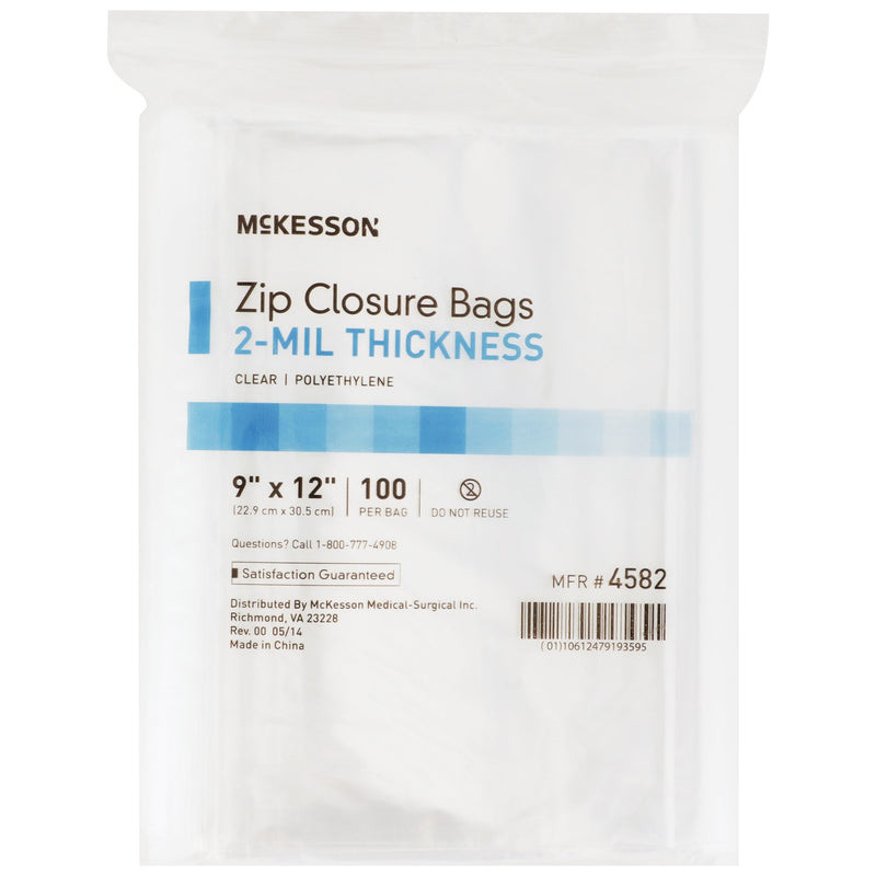 McKesson Zip Closure Bag, 9 X 12 Inches -Bag of 1