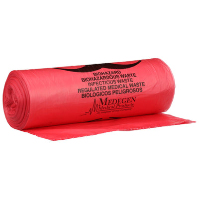 SAF-T-SEAL Infectious Waste Bag, 30-33 ga; -Case of 250