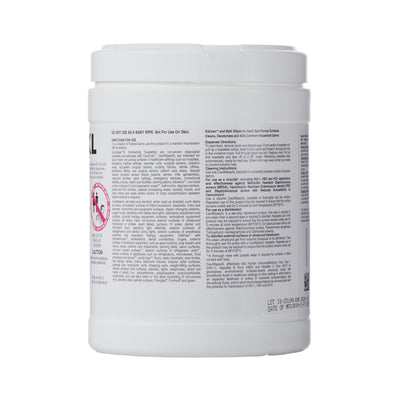 Metrex CaviWipes Surface Disinfectant Alcohol-Based Wipes, Non-Sterile, Disposable, Alcohol Scent, Canister, 9 X 12 Inch -Can of 1