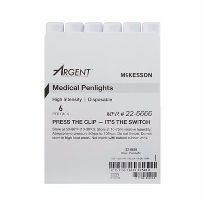 McKesson Disposable Penlight White Light, 4½ Inch -Each