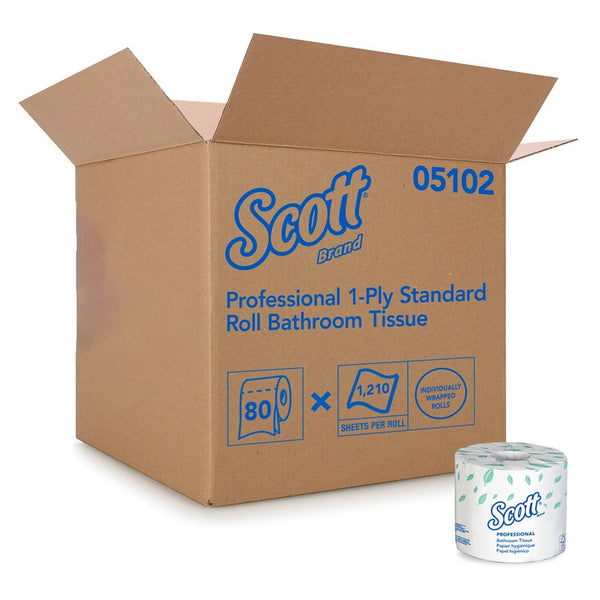 Scott Essential Toilet Tissue, -Case of 80