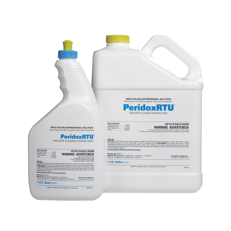 PeridoxRTU Sporicidal Peroxide Based Surface Disinfectant Cleaner, 32 oz. Bottle -Case of 6