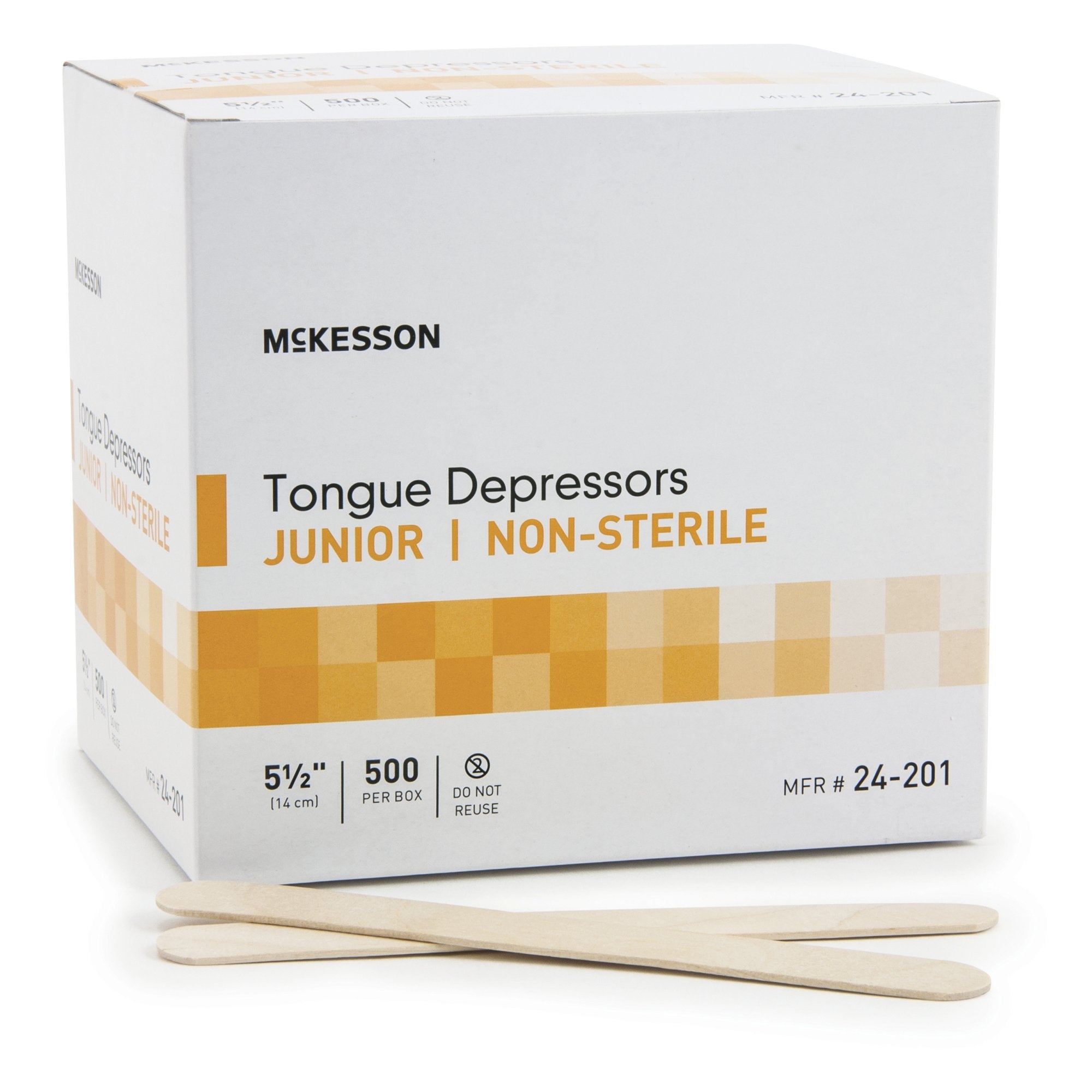 McKesson Junior Tongue Depressor Wide Blade -Box of 1