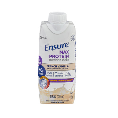 Ensure Max Protein Nutrition Shake, Vanilla, 11 oz. Carton -Case of 12