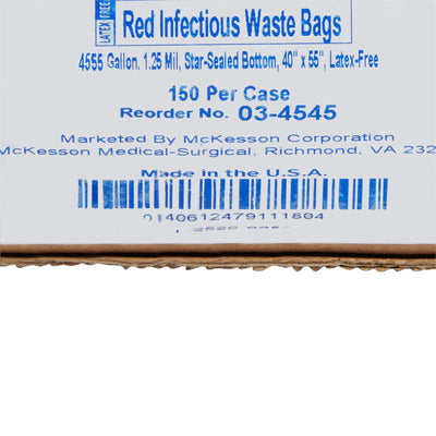 McKesson 45 - 55 Gallon Infectious Waste Bag -Case of 150