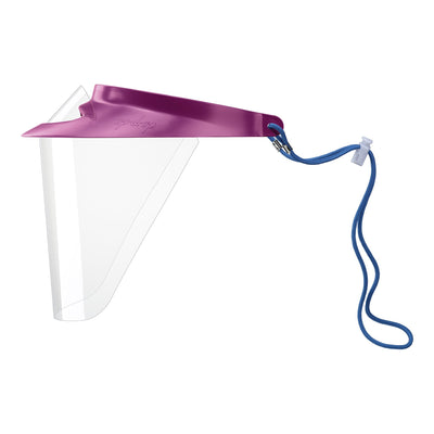 Polysoft Face Shield Kit Anti-fog, Burgundy -Each