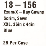 McKesson Patient Exam Gown, 2X-Large, Blue -Case of 25