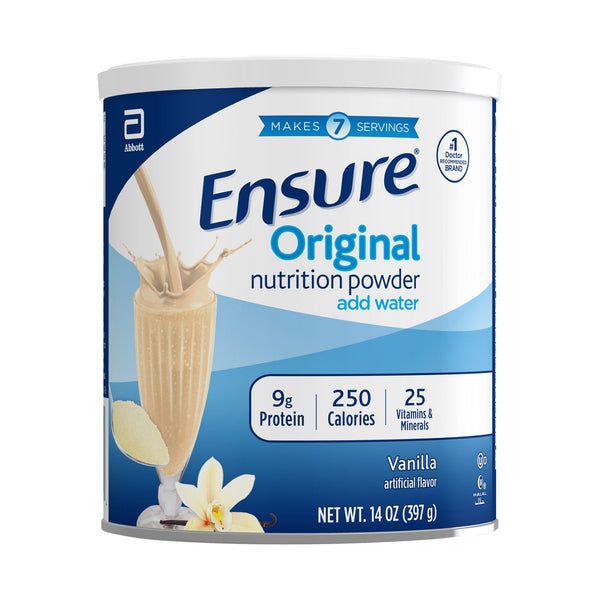 Ensure Original Nutrition Powder, Vanilla, 14 oz.Container -Case of 6