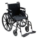 drive Cruiser III Dual Axle Lightweight Wheelchair Full Length Arm Swing-Away Footrest, 20-Inch Seat Width -Each
