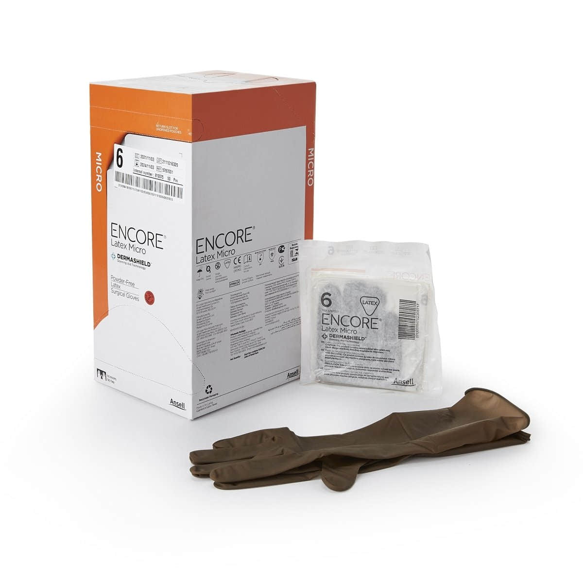 Encore Latex Micro Surgical Gloves - 362175_CS - 1