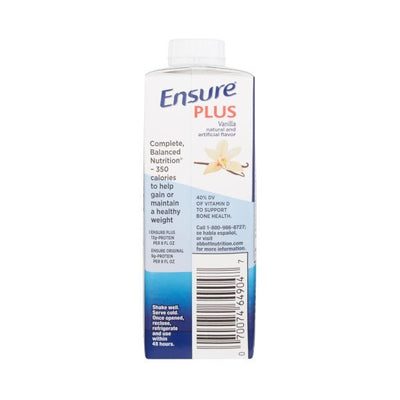 Ensure Plus Therapeutic Nutrition Shake Ready to Use 8-oz Carton - 1048232_CS - 6