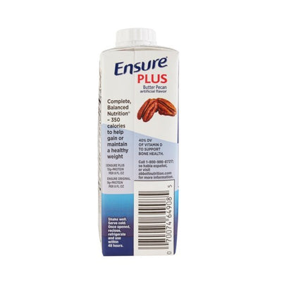 Ensure Plus Therapeutic Nutrition Shake Ready to Use 8-oz Carton - 1048232_CS - 8