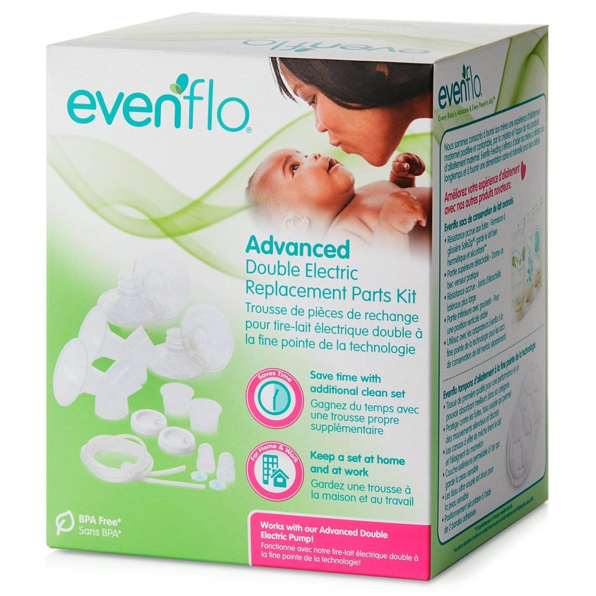 Evenflo Advanced Breast Pump Replacement Parts Kit - 1041161_CS - 1