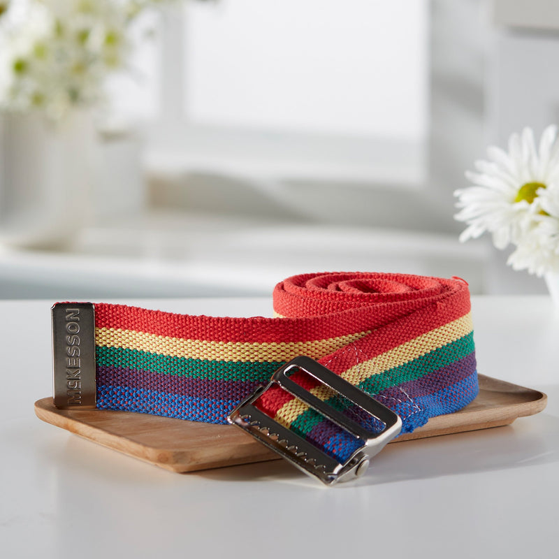 McKesson Gait Belt, 60 Inch, Rainbow Design -Case of 48