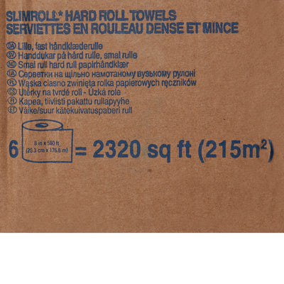 Scott Control Slimroll White Paper Towel, 8 Inch x 580 Foot, 6 Rolls per Case -Case of 6
