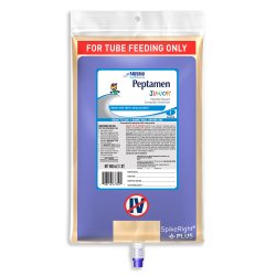 Peptamen Junior Pediatric Tube Feeding Formula, Unflavored, 33.8 oz. Bag -Case of 6