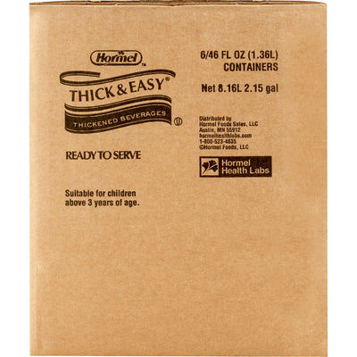 Thick & Easy Clear Honey Consistency Thickened Beverage, Orange Juice, 46 oz. Bottle -Case of 6