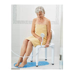 Carex Universal Bath Seat with Back, 400-lb Capacity -Each