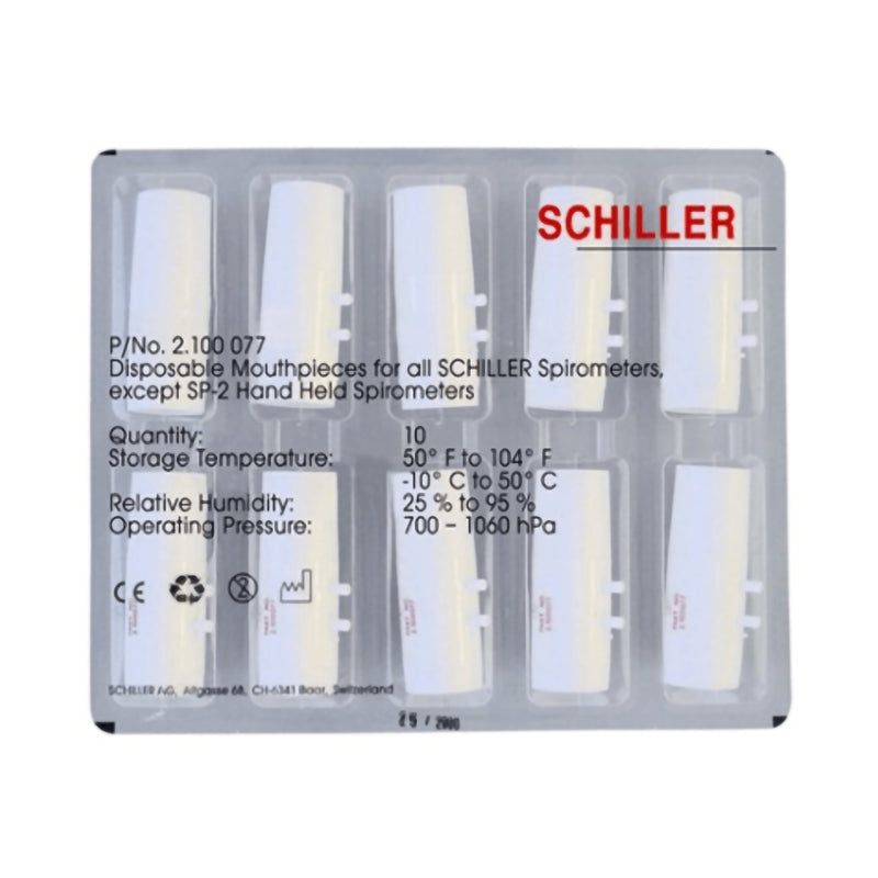 Schiller America Spirometer Mouthpiece -Box of 10