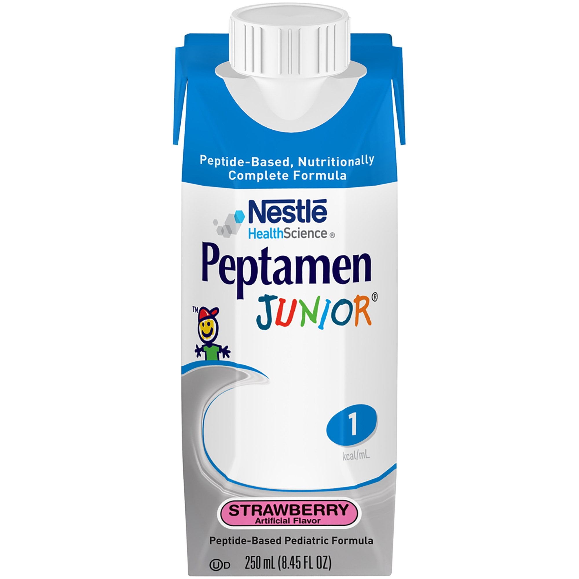 Peptamen Junior PHGG Pediatric Oral Supplement / Tube Feeding Formula, Stawberry, 8.45 oz. Carton -Case of 24