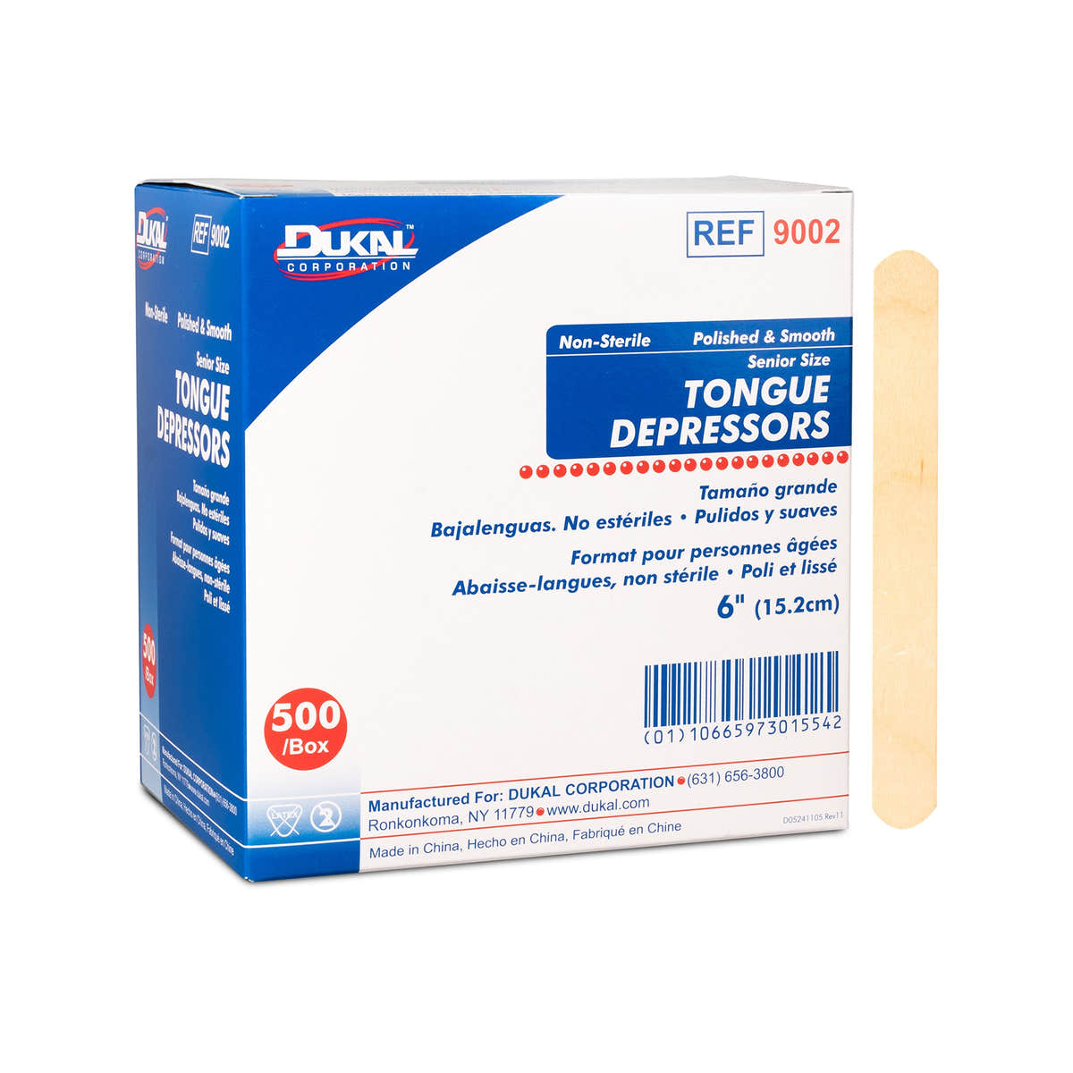 Dukal Tongue Depressor -Box of 500