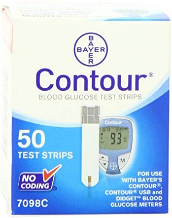 Bayer Contour Blood Glucose Test Strips 1200 Count Case Product Image