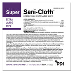 Super Sani-Cloth Surface Disinfectant Wipe, X-Large Individual Packet -Case of 150