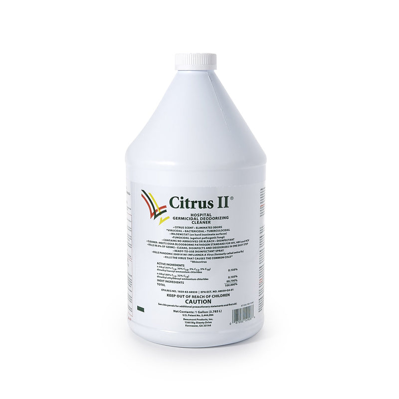 Citrus II Surface Disinfectant Cleaner, 1 gal. Jug -Case of 4