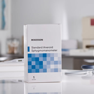 McKesson Brand Aneroid Sphygmomanometer with Cuff, Medium -Case of 20