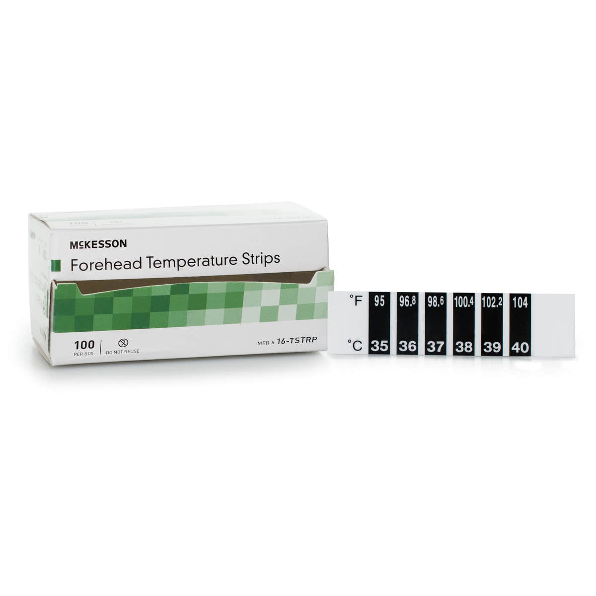 McKesson Forehead Temperature Strip -Case of 24