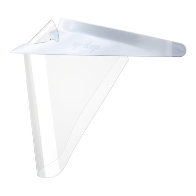 Op-D-Op ABS Face Shield Kit, White, Medium -Case of 25