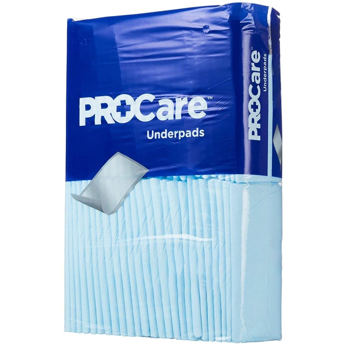 First Quality ProCare Incontinence Underpads, Moisture-Proof, Light Absorbency, Comfortable, Blue - 930058_BG - 1