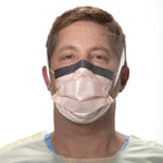 FluidShield Procedure Mask with Eye Shield Anti-fog Orange, NonSterile - 280649_BX - 1