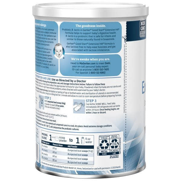 Gerber Extensive HA Powder Infant Formula, 14.1 oz. Can - 979091_CS - 2