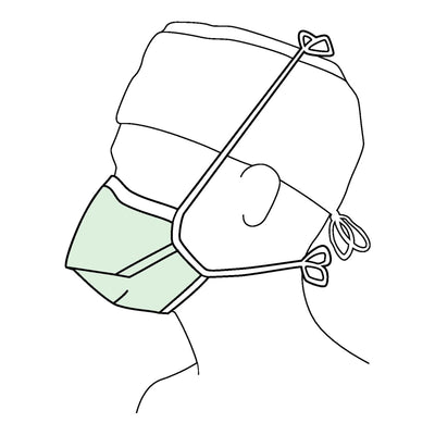 Halyard Duckbill Surgical Mask - 188500_BX - 3