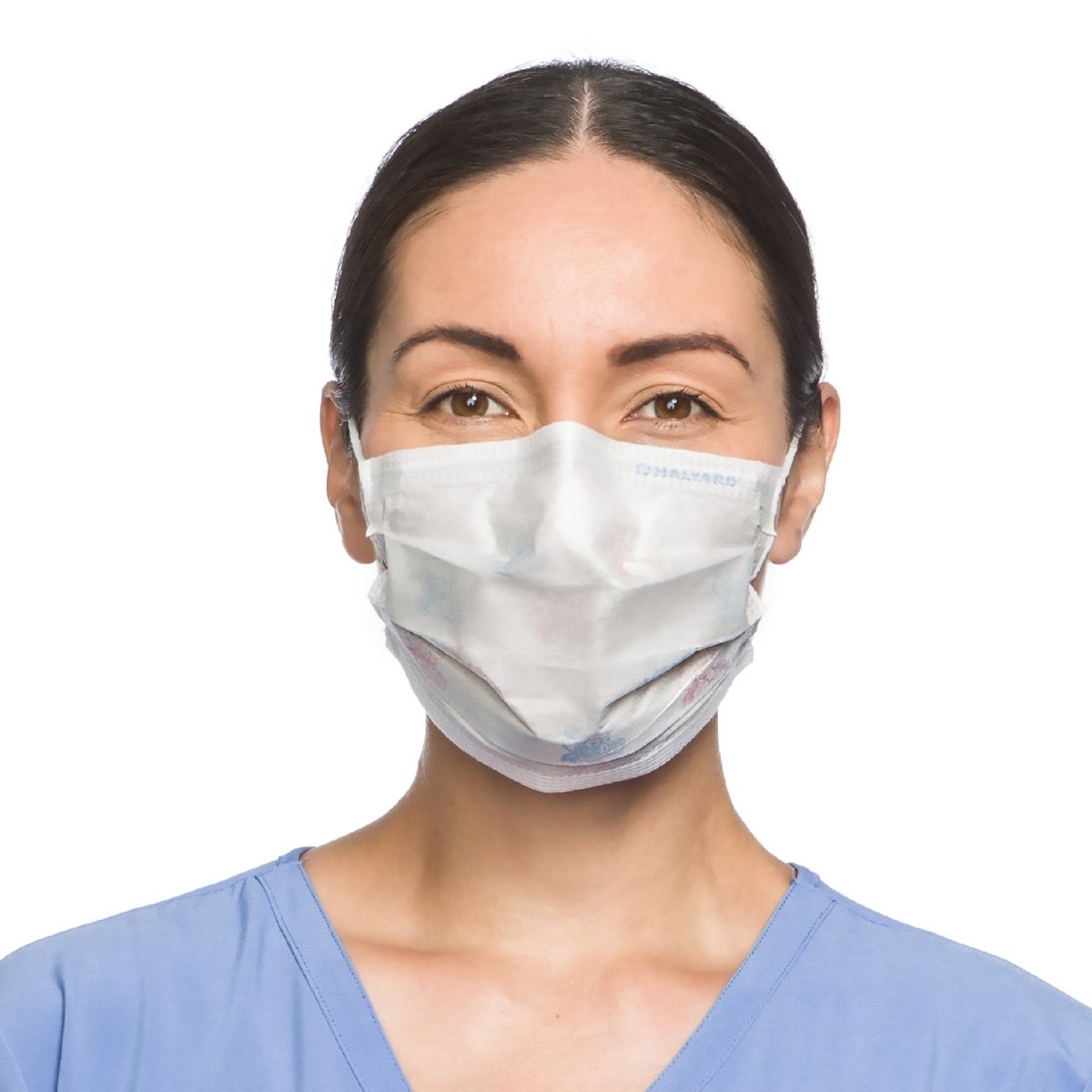 Halyard Procedure Mask, Pleated, One Size Fits Most, Yellow, Non-Sterile - 233680_BX - 1