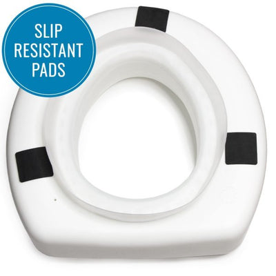HealthSmart Raised 5 Inch Toilet Seat - 1208147_EA - 4