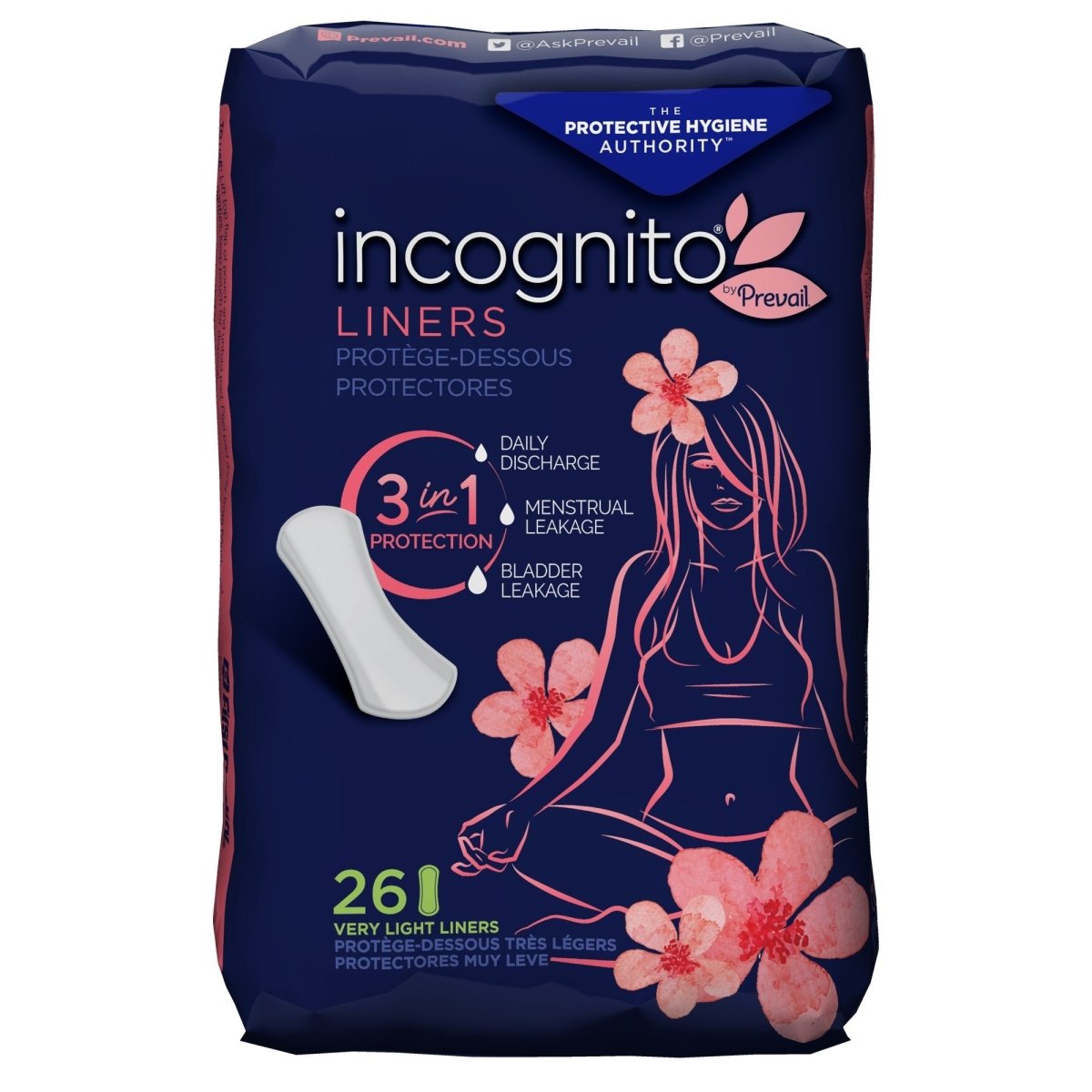 incognito by Prevail Panty Liner Light Absorbency - 1184033_BG - 1