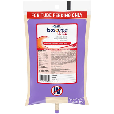 Isosource 1.5 Cal Ready to Hang Tube Feeding Formula - 804538_EA - 12