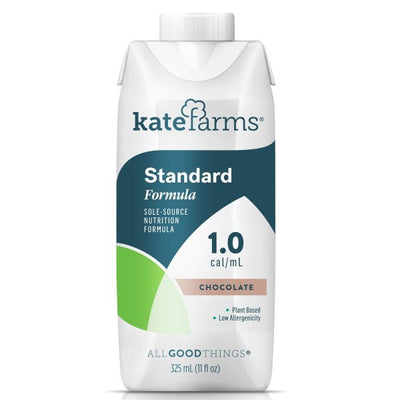 Kate Farms Standard 1.0 Oral Supplement / Tube Feeding Formula, Chocolate Flavor, 11 oz. Carton - 1053182_EA - 1