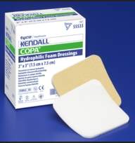 Kendall Adhesive with Border Foam Dressing, 6 x 6 Inch - 548582_BX - 1