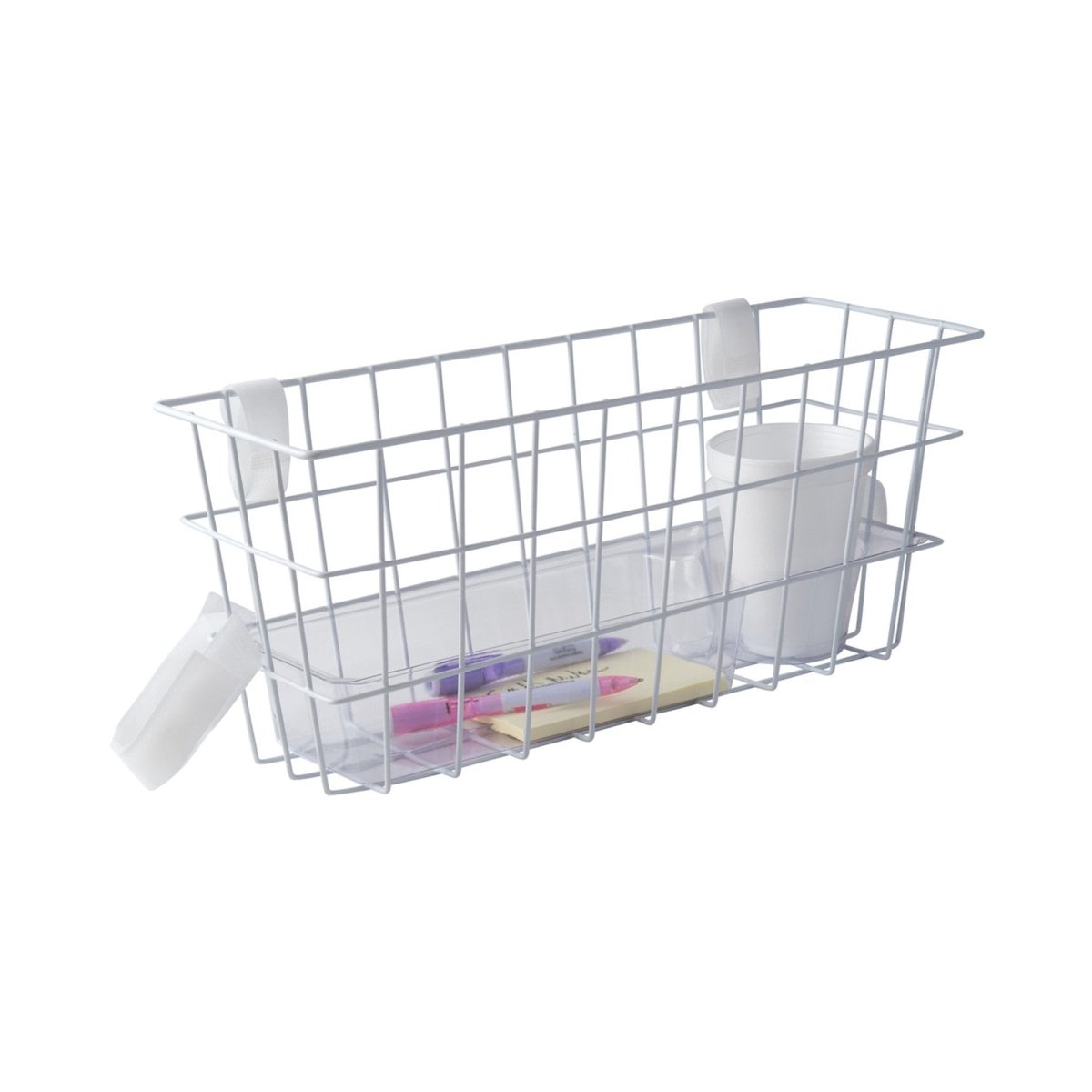 Mabis Walker Basket, For Use With Walkers, 16 in. L x 5.5 in. W x 7 in. H, Plastic - 1095354_EA - 1