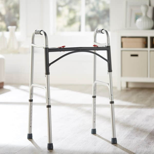 McKesson Adult Aluminum Folding Walker - 1088076_CS - 2