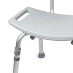 McKesson Aluminum Bath Transfer Bench with Removable Back - 1128905_EA - 2