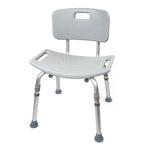 McKesson Aluminum Bath Transfer Bench with Removable Back - 1128905_EA - 1