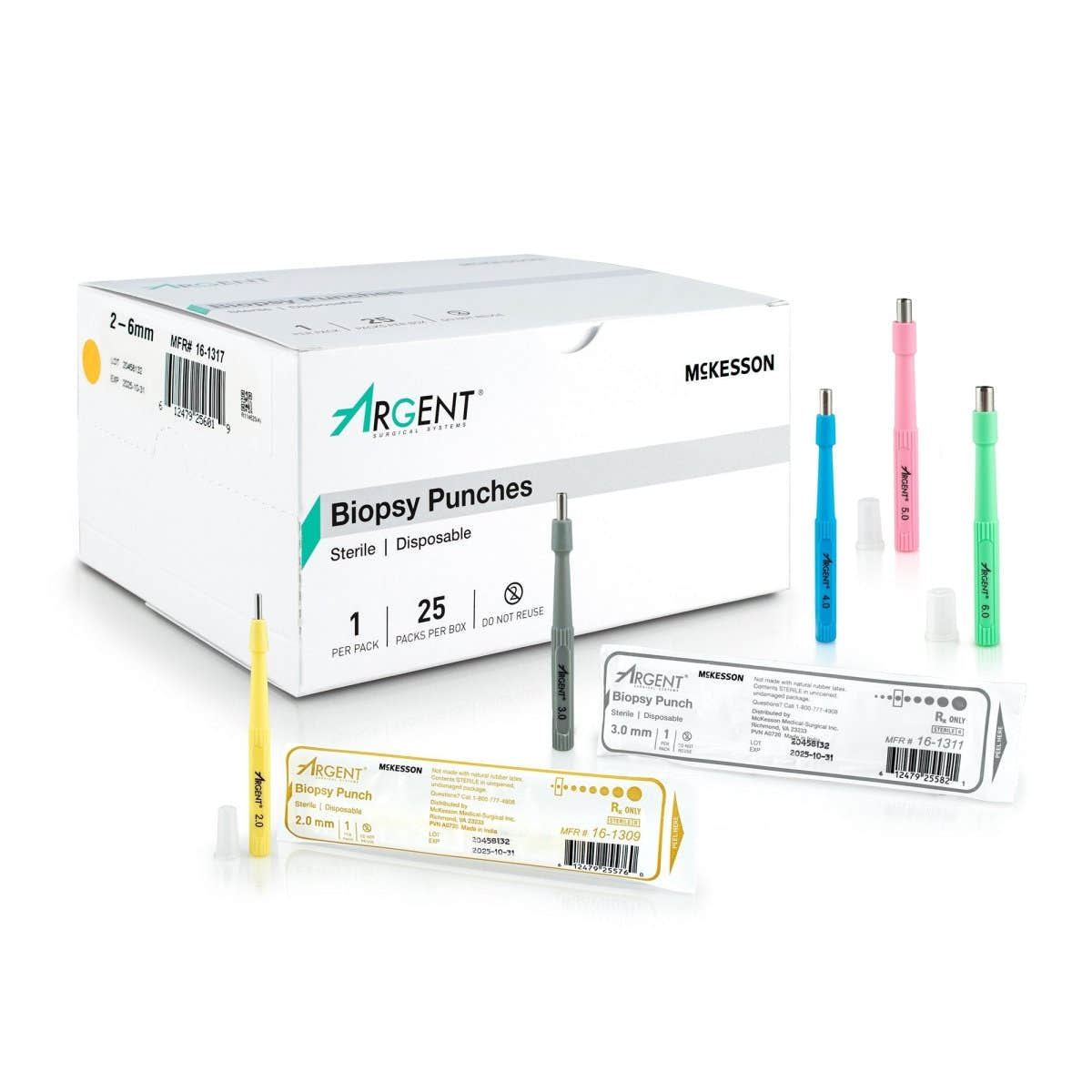 Mckesson Argent Disposable Biopsy Punches - 1175179_BX - 1