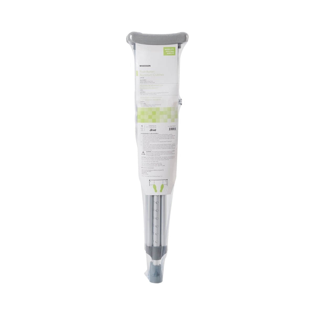 McKesson Child Underarm Crutches, 4 ft. - 4 ft. 6 in. - 1076178_PR - 1