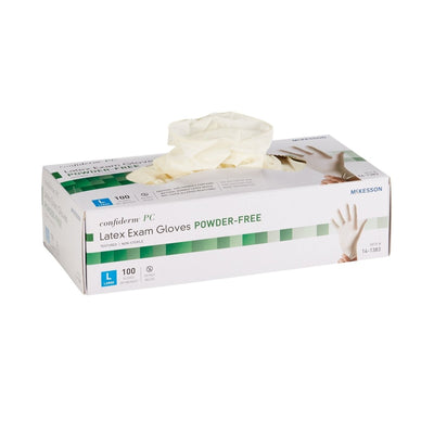 McKesson Confiderm Latex Exam Glove, Ivory - 921599_BX - 3