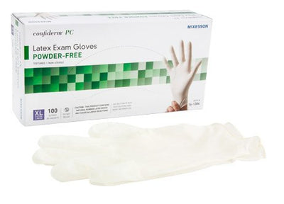 McKesson Confiderm Latex Exam Glove, Ivory - 921600_BX - 4